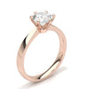Moissanite Ring in Rose Gold with a Solitaire 6 prongs set