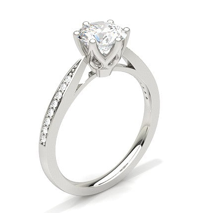 Bague Vintage Argent Et Strass MATY - Taille 54, Forme Dauphin, Occasion Très Bon état